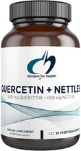 Load image into Gallery viewer, Quercetin + Nettles Capsules - 600mg Flavonoids, High in Natural Vitamin C + Iron (90 Capsules)